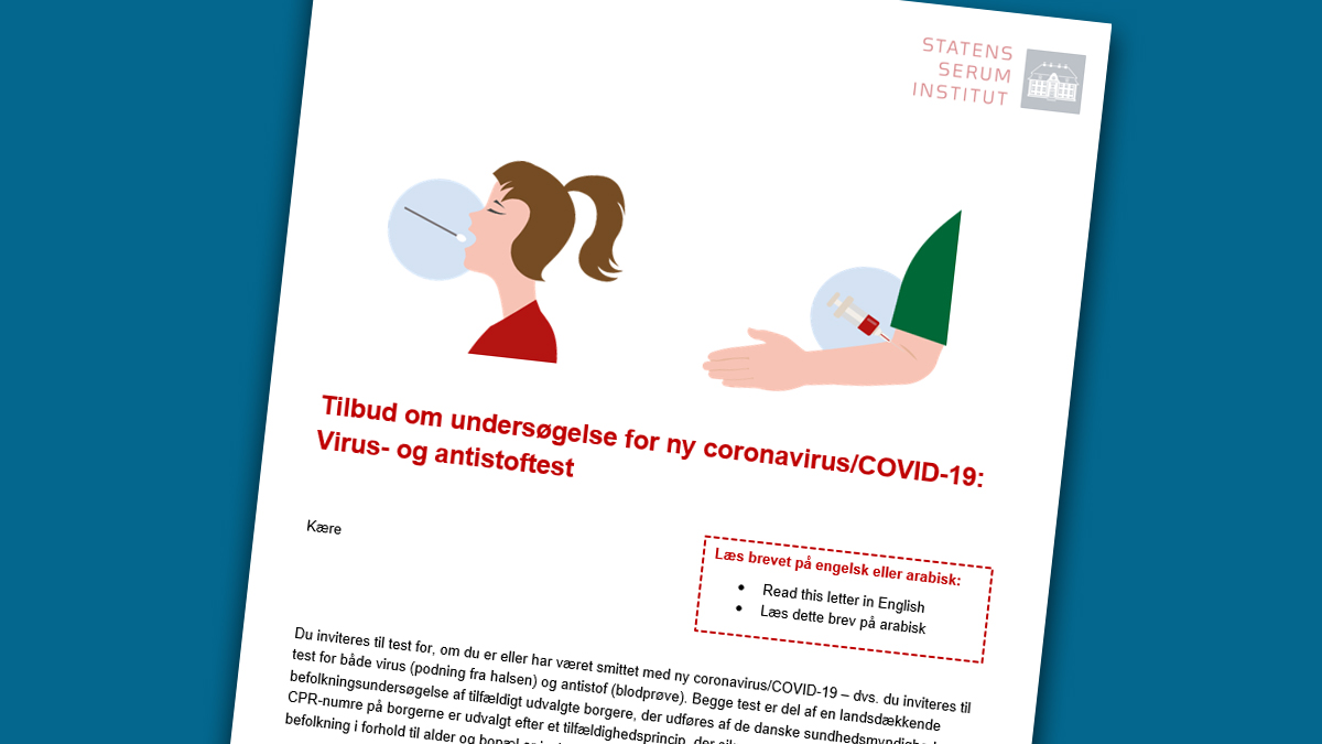 Udsnit af det brev som 18.000 borgere har modtaget med invitationen om at deltage i prævalensundersøgelsen