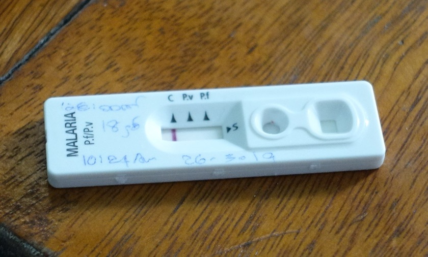 Kviktest for malaria